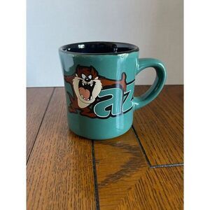 Vintage LOONEY TUNES Taz Green Tasmanian Devil Coffee Mug Cup Retro 90s Y2k‎